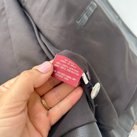 Saguaro West Men’s Leather Fur Biker Vest Plus Size 3XL Custom XXL - Picture 10 of 13